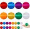 24 Pcs Christmas Satin Balls Christmas Silk Ball Ornaments (Multicolor,2.2 Inch)